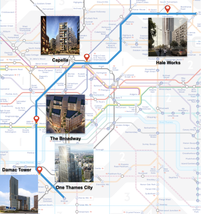 Victoria Line 伦敦地铁 One Move Group