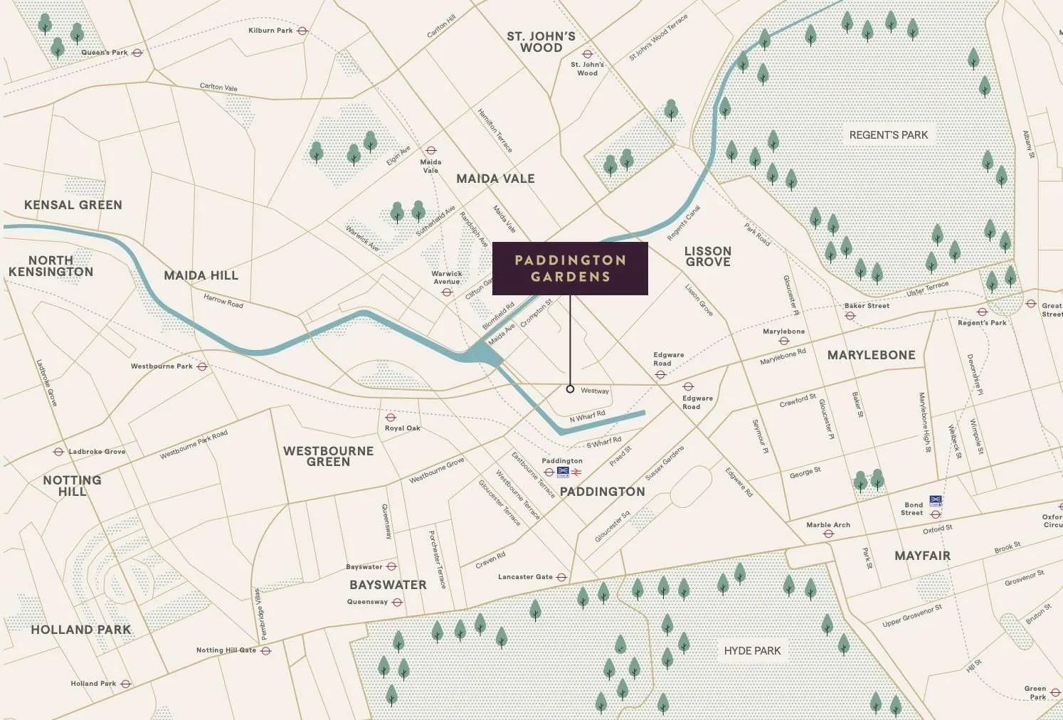 帕丁顿花园位置