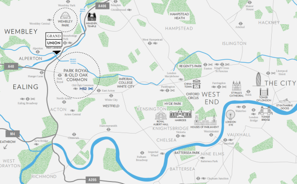 伦敦买房 英国买房 伦敦置业 伦敦新房 Grand Union