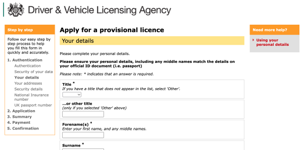 临时驾照 Provisional driving license 英国身份证