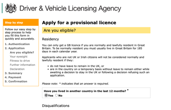 临时驾照 Provisional driving license 英国身份证