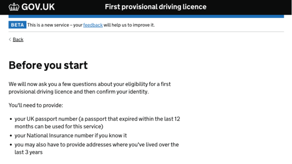 临时驾照 Provisional driving license 英国身份证